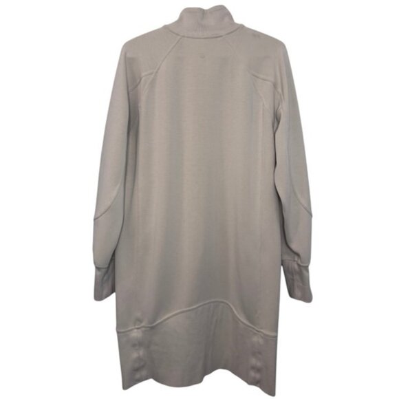 Lululemon cream Softstreme long sleeve quarter zip dress size 10 - Picture 8 of 10